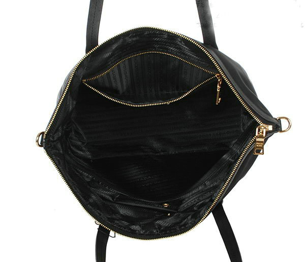 2014 Prada fabric shoulder bag BL4257 black - Click Image to Close